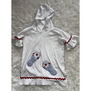 Kelly’s Kids Girls Sz. 2T Hooded Flip Flop Design Dress/ Cover Up. Classic, Cute